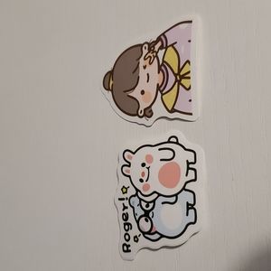 2 Sticker Bundle Bunny and girl